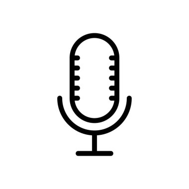 Şeffaf bir arkaplanda ses vektörü çizimi. Premium kalite sembolleri. Konsept ve grafik tasarım için ince çizgi simgesi.