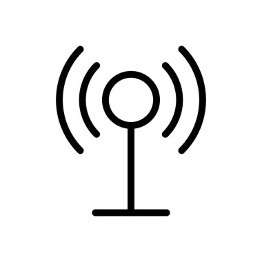 antenna vector illustration on a transparent background.Premium quality symbols.Thin line icon for concept and graphic design. 