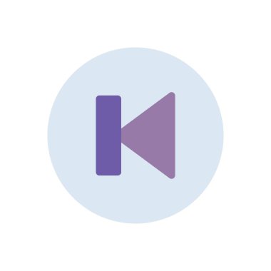 backward vector illustration on a transparent background.Premium quality symbols.Stroke icon for concept and graphic design.