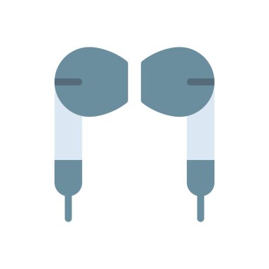 Şeffaf bir arkaplan üzerinde kulaklık vektör çizimi. Konsept ve grafik tasarımı için birinci sınıf kalite simgeler..