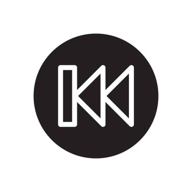 backward vector illustration on a transparent background.Premium quality symbols.Glyphs icon for concept and graphic design. 