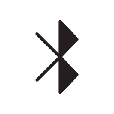 Şeffaf bir arkaplan üzerinde bluetooth vektör çizimi. Konsept ve grafik tasarımı için özel kalite semboller.. 