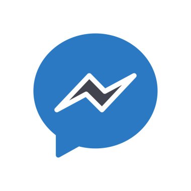 messenger vector illustration on a transparent background.Premium quality symbols.Glyphs icon for concept and graphic design. 