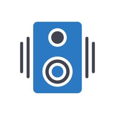 Şeffaf bir arkaplan üzerinde hoparlör vektör illüstrasyonu. Konsept ve grafik tasarım için mükemmel kalite sembolleri..