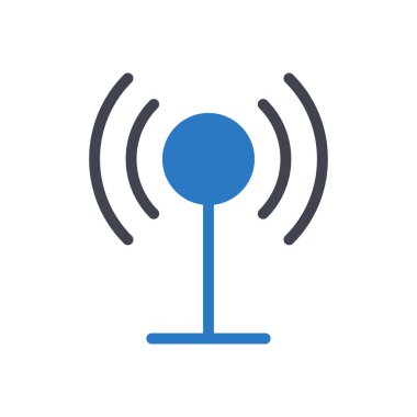 antenna vector illustration on a transparent background.Premium quality symbols.Glyphs icon for concept and graphic design. 