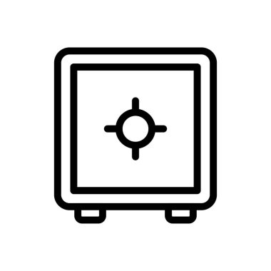 Saydam bir arkaplanda dolap vektör çizimi. Premium kalite semboller. Konsept ve grafik tasarım için ince çizgi simgesi.