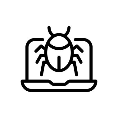 Şeffaf bir arkaplanda hata vektör çizimi. Premium kalite sembolleri. Konsept ve grafik tasarım için ince çizgi simgesi.