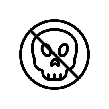 Şeffaf bir arkaplanda tehlikeli vektör çizimi. Premium kalite sembolleri. Konsept ve grafik tasarım için ince çizgi simgesi.