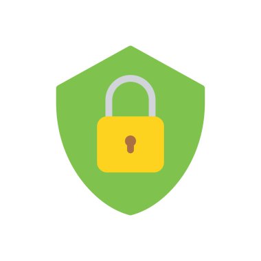 Şeffaf bir arkaplan üzerinde kalkan vektör çizimi. Konsept ve grafik tasarım için kaliteli semboller..