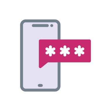 Şeffaf bir arkaplan üzerinde mobil vektör illüstrasyonu. Konsept ve grafik tasarımı için birinci sınıf kalite simgeler..  