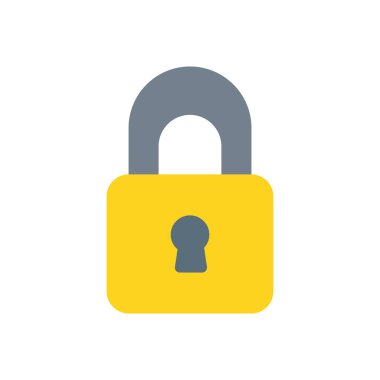 Şeffaf bir arkaplan üzerinde vektör illüstrasyonunu kilitle. Konsept ve grafik tasarım için prim kalite simgeleri..