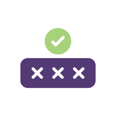 Şeffaf bir arkaplan üzerinde parola vektör çizimi. Konsept ve grafik tasarımı için birinci sınıf kalite simgeler.. 