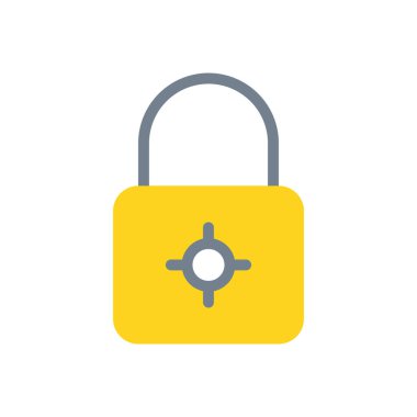 Şeffaf bir arkaplan üzerinde vektör illüstrasyonunu kilitle. Konsept ve grafik tasarım için prim kalite simgeleri.. 