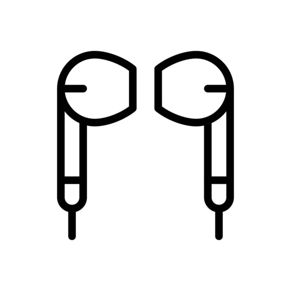 Ilustración Del Vector Auriculares Sobre Fondo Transparente Símbolos Calidad Premium — Archivo Imágenes Vectoriales