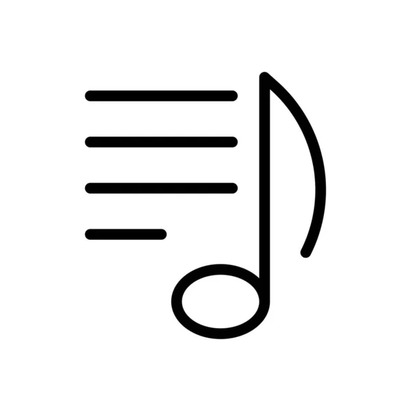 Музична Векторна Ілюстрація Прозорому Фоні Символи Якості Премій Піктограма Тонкої — стоковий вектор