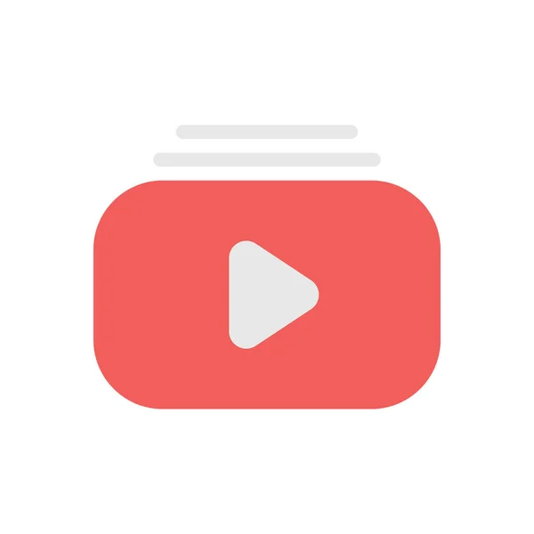 Saydam bir arkaplan üzerinde video vektör illüstrasyonu. Konsept ve grafik tasarım için kaliteli simgeler..