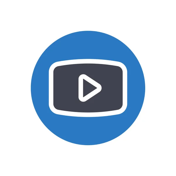 Youtube Vektorillustration Auf Transparentem Hintergrund Symbole Premium Qualität Glyphen Symbol — Stockvektor