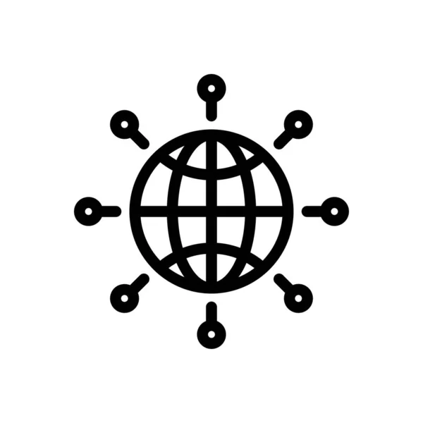 Глобальная Векторная Иллюстрация Прозрачном Фоне Премиум Символы Качества Тонкая Линия — стоковый вектор