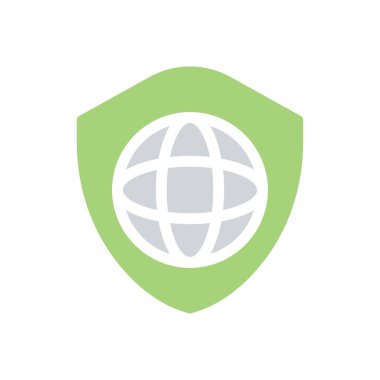 Şeffaf bir arkaplan üzerinde küresel vektör çizimi. Konsept ve grafik tasarımı için kaliteli semboller..