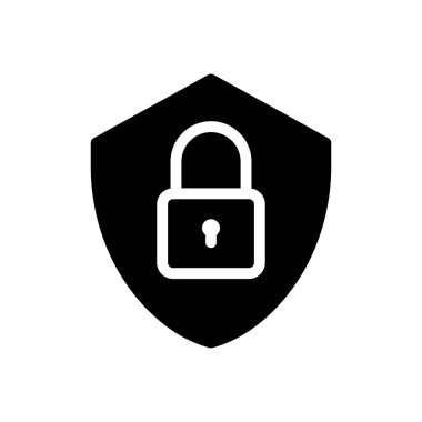 Saydam bir arkaplan üzerinde kalkan vektör çizimi. Konsept ve grafik tasarımı için mükemmel kalite semboller.. 