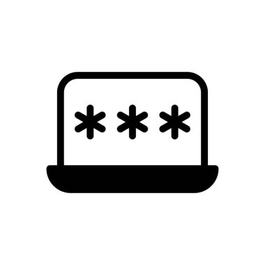 Şeffaf bir arkaplanda parola vektör çizimi. Konsept ve grafik tasarımı için kaliteli semboller.. 