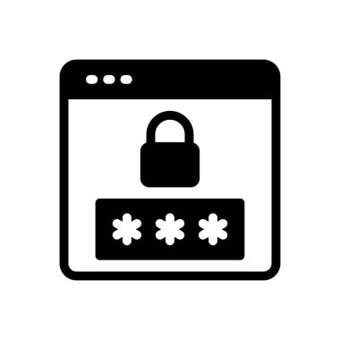 Şeffaf bir arkaplan üzerinde web sayfası vektör illüstrasyonu. Konsept ve grafik tasarımı için kaliteli semboller.. 