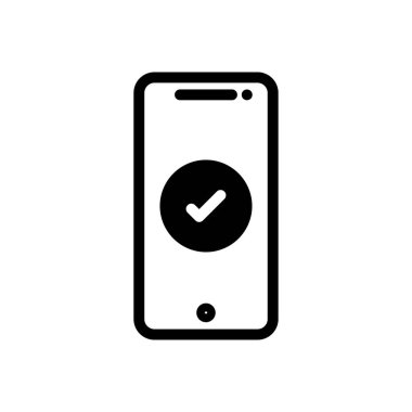 Şeffaf bir arkaplan üzerinde mobil vektör illüstrasyonu. Konsept ve grafik tasarımı için kaliteli semboller..