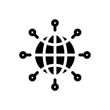 Şeffaf bir arkaplan üzerinde küresel vektör illüstrasyonu. Konsept ve grafik tasarımı için özel kalite semboller.. 