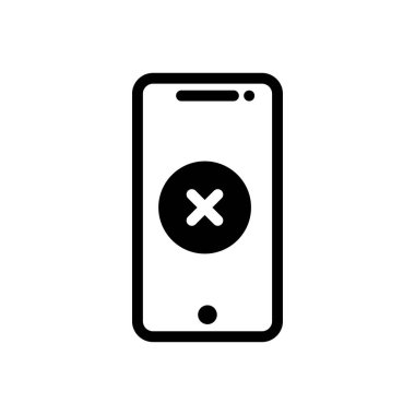 Şeffaf bir arkaplan üzerinde mobil vektör illüstrasyonu. Konsept ve grafik tasarımı için kaliteli semboller.. 