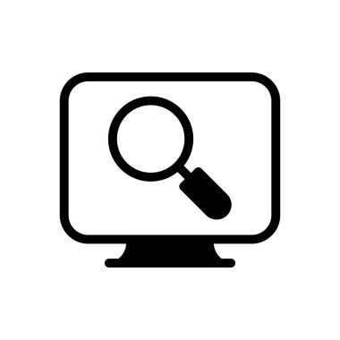 Şeffaf bir arkaplan üzerinde arama vektörü illüstrasyonu. Konsept ve grafik tasarımı için mükemmel kalite sembolleri..