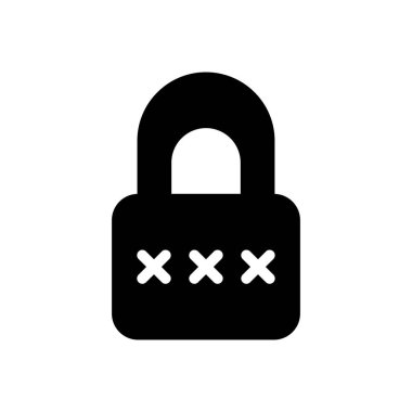 Şeffaf bir arkaplanda parola vektör çizimi. Konsept ve grafik tasarımı için kaliteli semboller.. 