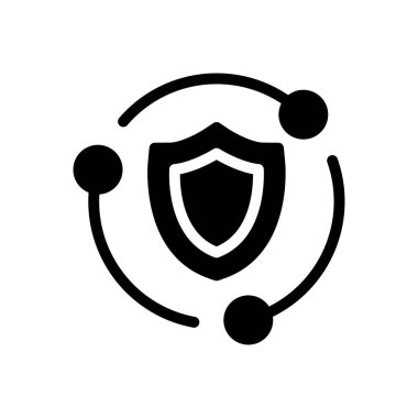 Saydam bir arkaplan üzerinde kalkan vektör çizimi. Konsept ve grafik tasarımı için mükemmel kalite semboller..