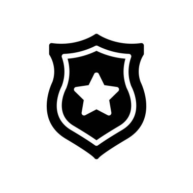 Saydam bir arkaplan üzerinde kalkan vektör çizimi. Konsept ve grafik tasarımı için mükemmel kalite semboller.. 