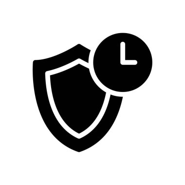 Saydam bir arkaplan üzerinde kalkan vektör çizimi. Konsept ve grafik tasarımı için mükemmel kalite semboller..