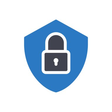 Saydam bir arkaplan üzerinde kalkan vektör çizimi. Konsept ve grafik tasarımı için mükemmel kalite semboller.. 