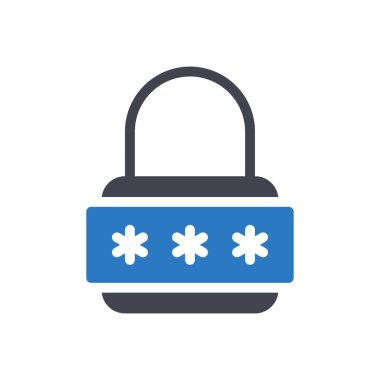 Şeffaf bir arkaplanda parola vektör çizimi. Konsept ve grafik tasarımı için kaliteli semboller.. 