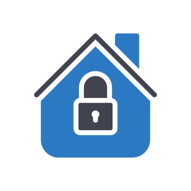 Şeffaf bir arkaplan üzerinde ev vektör illüstrasyonu. Konsept ve grafik tasarımı için özel kalite semboller.. 