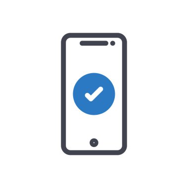 Şeffaf bir arkaplan üzerinde mobil vektör illüstrasyonu. Konsept ve grafik tasarımı için kaliteli semboller..