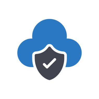 Şeffaf bir arkaplan üzerinde bulut vektör çizimi. Konsept ve grafik tasarımı için özel kalite semboller..