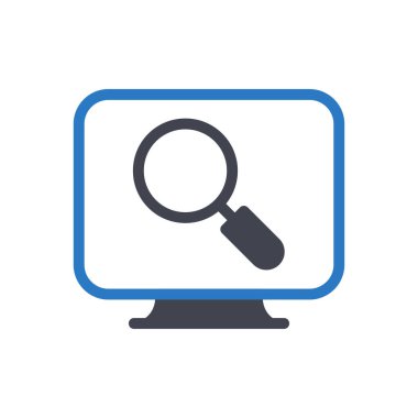 Şeffaf bir arkaplan üzerinde arama vektörü illüstrasyonu. Konsept ve grafik tasarımı için mükemmel kalite sembolleri..