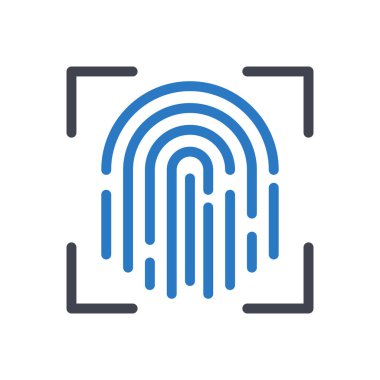 Saydam bir arkaplanda parmak izi vektör illüstrasyonu. Konsept ve grafik tasarımı için mükemmel kalite sembolleri.. 