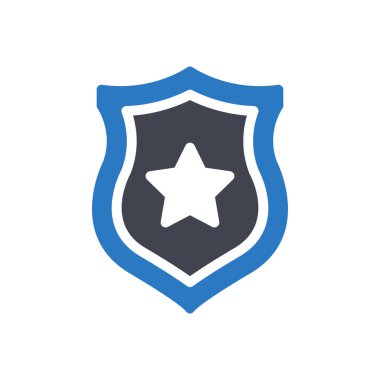 Saydam bir arkaplan üzerinde kalkan vektör çizimi. Konsept ve grafik tasarımı için mükemmel kalite semboller.. 