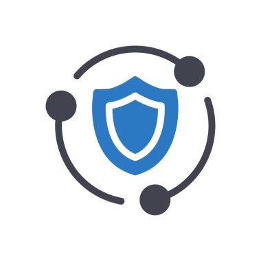 Saydam bir arkaplan üzerinde kalkan vektör çizimi. Konsept ve grafik tasarımı için mükemmel kalite semboller..