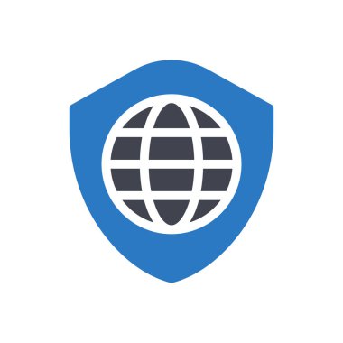 Şeffaf bir arkaplan üzerinde küresel vektör illüstrasyonu. Konsept ve grafik tasarımı için özel kalite semboller.. 