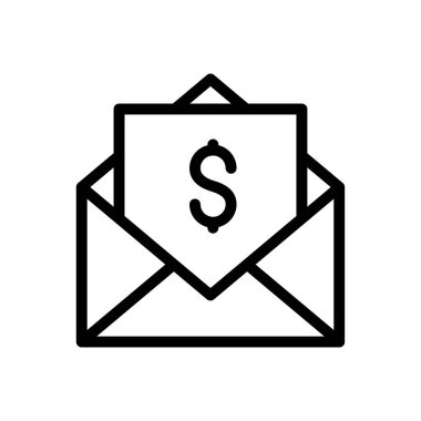 Saydam bir arkaplanda dolar vektör illüstrasyonu. Premium kalite semboller. Konsept ve grafik tasarım için ince çizgi simgesi..