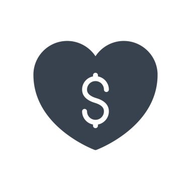 Saydam bir arkaplanda dolar vektör illüstrasyonu. Konsept ve grafik tasarım simgeleri için kaliteli semboller.. 