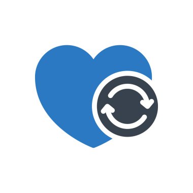 Şeffaf bir arkaplan üzerinde kalp vektör çizimi. Konsept ve grafik tasarım simgeleri için kaliteli semboller..