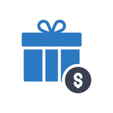 Şeffaf bir arkaplan üzerinde hediye vektör illüstrasyonu. Konsept ve grafik tasarım için özel kalite semboller.. 