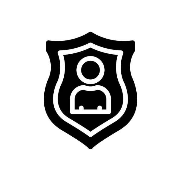 Ilustracja Wektora Użytkownika Przejrzystym Tle Symbole Jakości Premium Ikona Glifów — Wektor stockowy