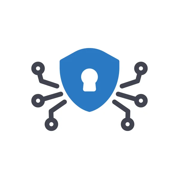 Security Vector Illustration Transparent Background Premium Quality Symbols Glyphs Icon — 스톡 벡터